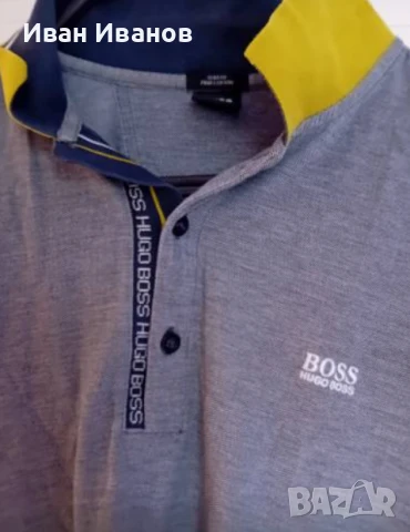 Оригинална фланелка с яка Hugo Boss , снимка 9 - Тениски - 50517730