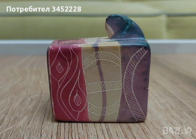 кутийка ръчно изработена от минерал за ценители , снимка 2 - Антикварни и старинни предмети - 52346337