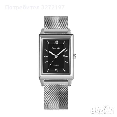 DIJANES Мъжки луксозен ултра тънък кварцов часовник,неръждаема стомана, снимка 2 - Мъжки - 45963402