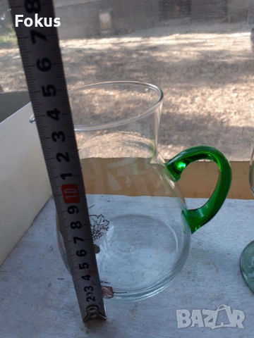 Стара немски сервиз за ракия 6 чаши + каничка - нови, снимка 5 - Антикварни и старинни предмети - 53390192