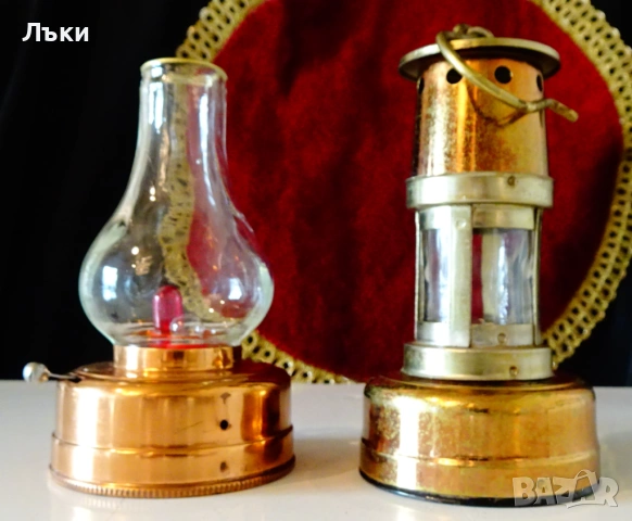 Британска медна лампа на батерии,фенер,газена лампа. , снимка 7 - Антикварни и старинни предмети - 53929308