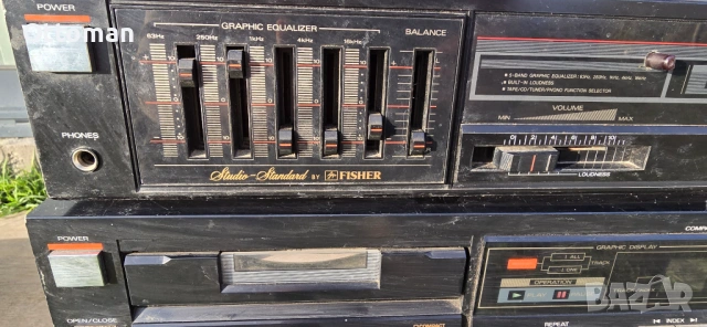 Аудио система комплект fisher, снимка 3 - Аудиосистеми - 53246914