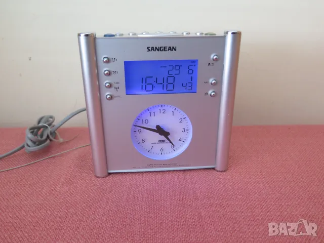 Sangean RCR-1 AM/FM Atomic Clock Digital Analog Clock Radio, снимка 1 - Радиокасетофони, транзистори - 46901647