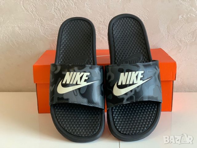 Оригинални чехли Nike Benassi Just Do It  | 45 номер 29см, снимка 2 - Мъжки чехли - 46668084