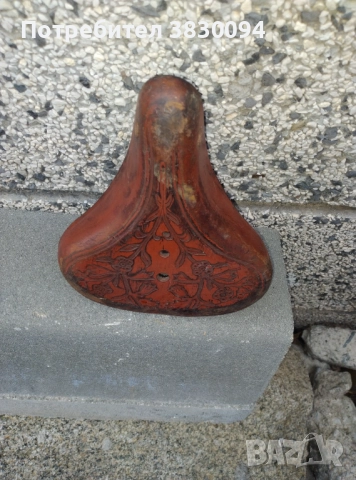 Стара кожена седалка, снимка 7 - Други ценни предмети - 52577509