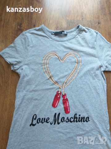 love moschino - страхотна дамска тениска L, снимка 4 - Тениски - 45242381