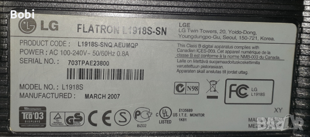 Монитори Samsung SyncMaster 931BF & LG Flatron L1918S, снимка 6 - Монитори - 44976875