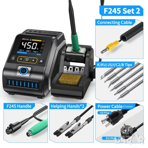 FNIRSI DWS-200 поялна станция 200W – бързо нагряване и прецизен контрол