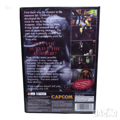 Resident Evil 2 PS1 CD -R Pal, снимка 2 - Игри за PlayStation - 50688445