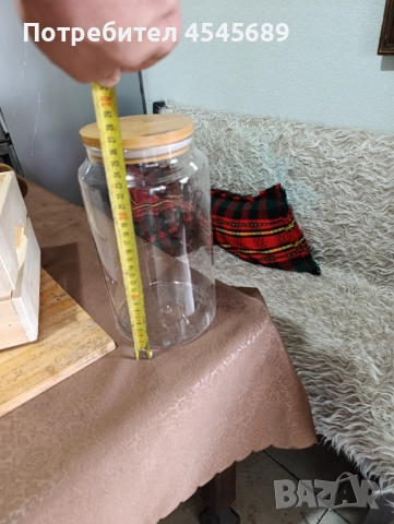 Стъклени буркани за съхранение с бамбукова капачка със силиконов уплатнител