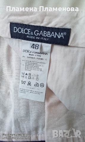  елегантен панталон D&G, тъмносин, снимка 3 - Панталони - 45125936
