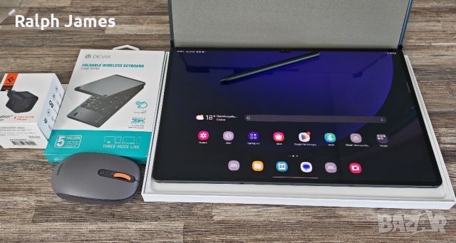 Бартер Като Нов Samsung Galaxy Tab S9 Ultra 14.6" WiFi 12 GB RAM 512 GB Graphite Гаранция, снимка 1 - Таблети - 45453598