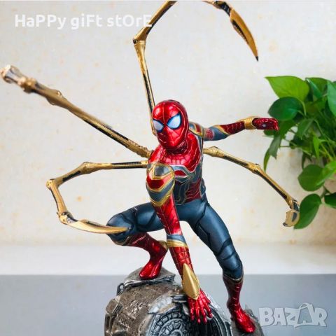 Статуетка Marvel: Спайдър-Мен - Spider Man (hero Collection), екшън фигура 24 cm , снимка 4 - Фигурки - 46481457