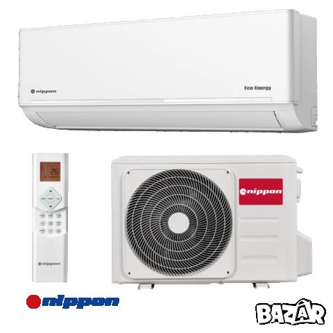 ИНВЕРТОРЕН КЛИМАТИК NIPPON KFR14DC ECO ENERGY, 14000 BTU, КЛАС А+++ с Включен монтаж, снимка 1 - Климатици - 40483433