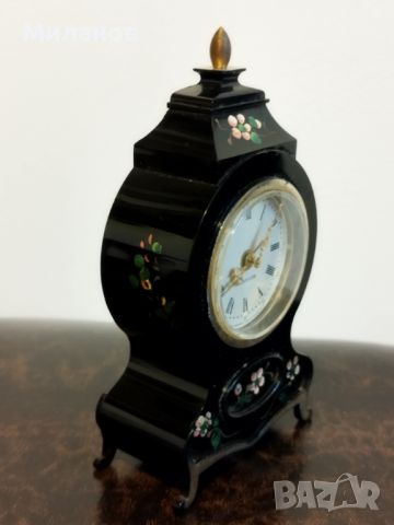 Стари механичен будилник, настолен часовник, снимка 5 - Антикварни и старинни предмети - 46390090