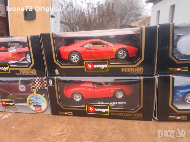 МЕТАЛНИ КОЛИ 1:18 Нови в кутия Bburago, снимка 4 - Колекции - 53711309