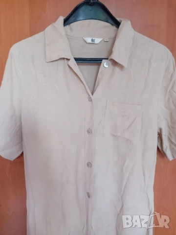 Бежова дълга рокля , снимка 4 - Рокли - 51548467