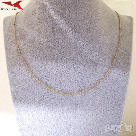 Синджир с 14К златно покритие 254599, снимка 4 - Колиета, медальони, синджири - 54004269