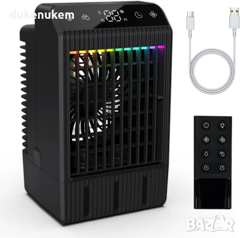 Мини климатик, резервоар 1000 ml, дистанционно управление