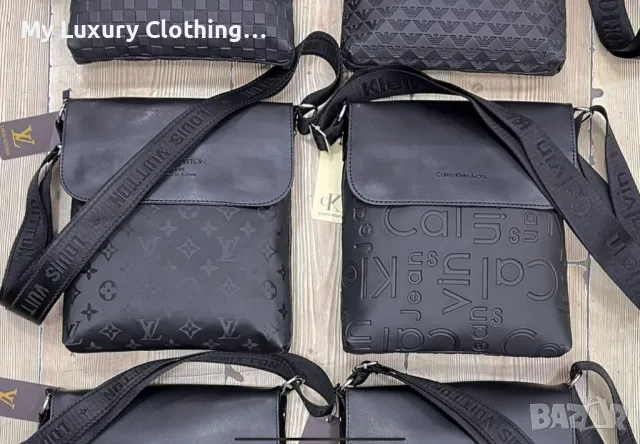 Мъжки кожени чанти  louis vuitton calvin klein armani boss hugo, снимка 3 - Чанти - 48128311