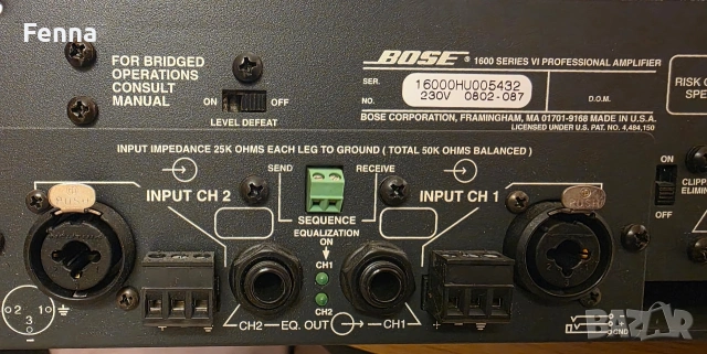 Крайно стъпало Bose 1600, снимка 4 - Ресийвъри, усилватели, смесителни пултове - 53624091