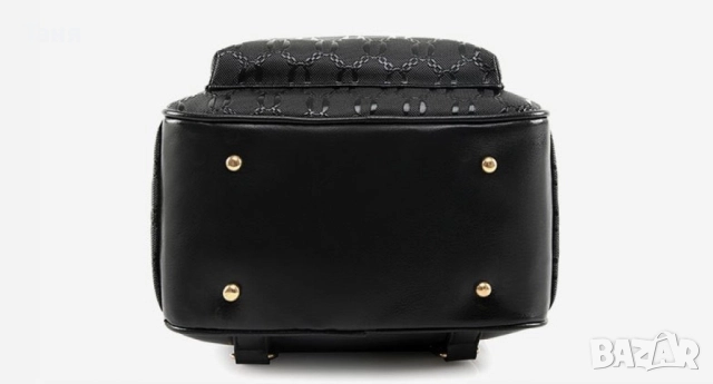 Комплект раница и 3 чантички / Цвят: Черен, снимка 2 - Чанти - 52390215