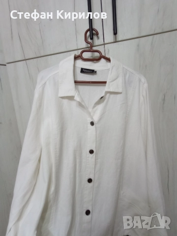 Ленено сако 3ХЛ, снимка 2 - Сака - 52353512