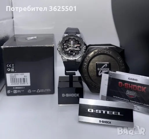 Часовник Casio G-Shock GST-B400-1A Bluetooth, tought solar, снимка 2 - Мъжки - 47178155