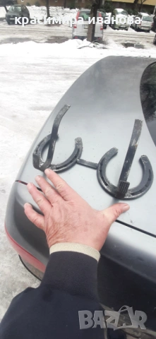 Закачалка от подкови и ковано желязо , снимка 5 - Антикварни и старинни предмети - 53219373