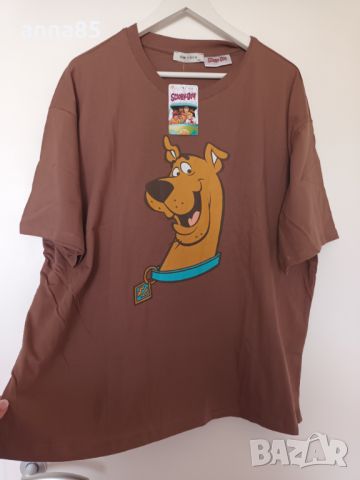 Кафява тениска с куче