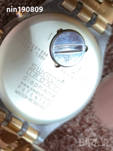 Часовник Swatch Irony Diaphane - Златен хронограф , снимка 3 - Мъжки - 51626572