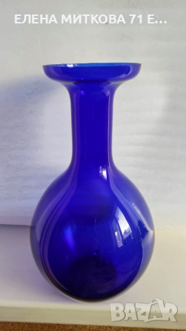 Голяма ваза от ръчно издухано стъкло, снимка 2 - Вази - 53557054