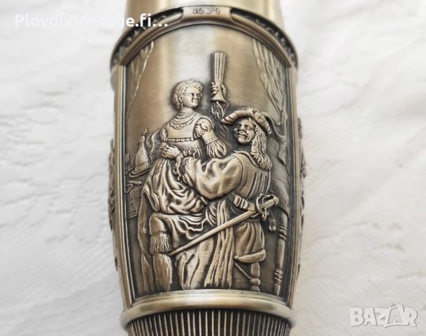 Калаен бокал WMF Zinn Pewter Pilstulpe, снимка 6 - Други ценни предмети - 46791009