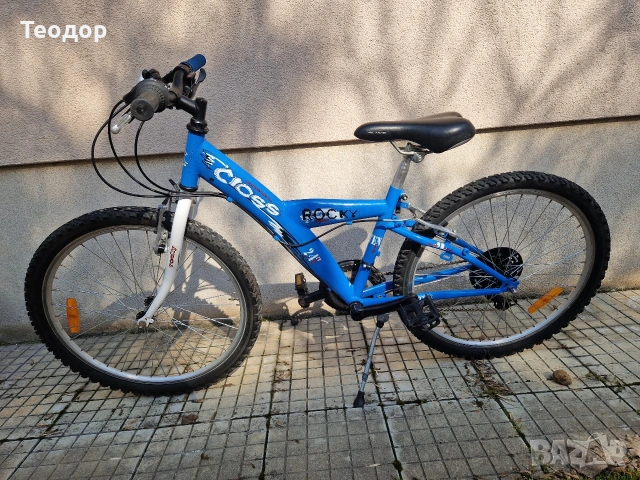 Колело 24" Cross Rocky с ъпгрейди - палцова команда, 21ск