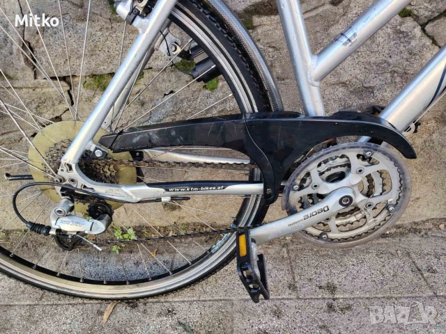 28 цола алуминиев велосипед с 21 скорости усилени капли палцови команди като нов , снимка 5 - Велосипеди - 52818794