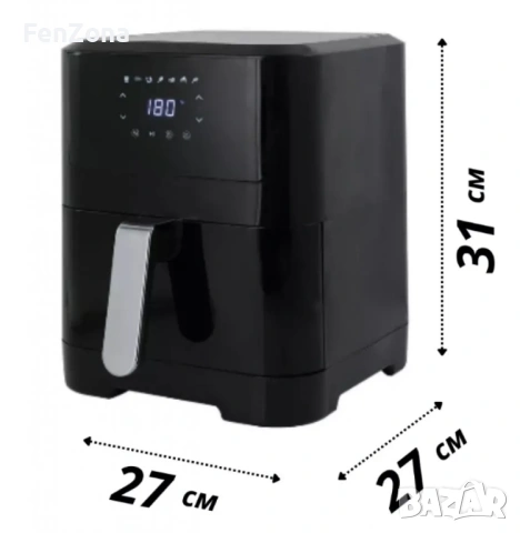 Фритюрник с горещ въздух Sokany SK-ZG-8043, 8л., 2000W,гаранция 12м, намален от 69€, снимка 10 - Фритюрници - 53961790