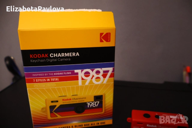 Камера Kodak Charmera - ЧЕРВЕН цвят, снимка 4 - Фотоапарати - 53229441
