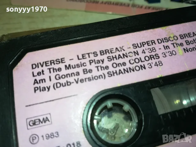 DIVERSE LETS BREAK-ORIGINAL TAPE 2111241012, снимка 11 - Аудио касети - 48048034