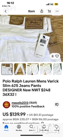 POLO RALPH LAUREN  дънки, снимка 10 - Дънки - 51447760