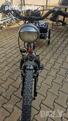 Колело с мотор + Ремарке, снимка 7 - Велосипеди - 53746641