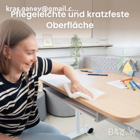 Детско бюро Ergotopia с регулируема височина – ергономично, растящо, снимка 8 - Бюра - 54007504