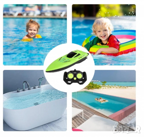 SpeedBoat, водоустойчива RC лодка за деца и начинаещи, снимка 11 - Коли, камиони, мотори, писти - 52137368