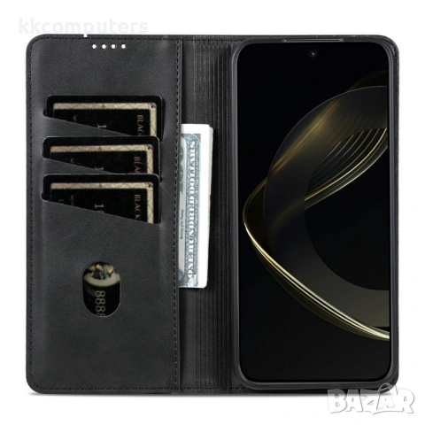 AZNS Калъф-портфейл за vivo X300 Pro 5G- Кожен PU, Магнитен, Стойка, 3 слота за карти, Вкл. Протекто, снимка 6 - Калъфи, кейсове - 53007389