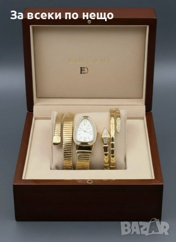 Bvlgari Дамски Часовник И Гривна В Кутия - Налични Различни Цветове Код SK905, снимка 4 - Дамски - 53408791