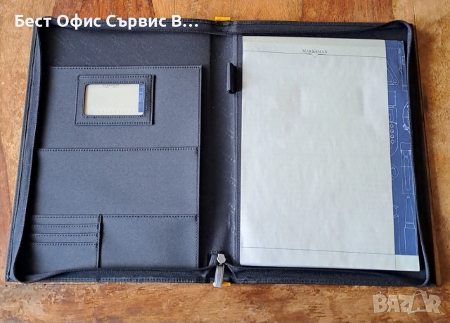 папка луксозна за документи черен с жълто без/с цип Марксман Marksman Размер А4 , снимка 6 - Ученически пособия, канцеларски материали - 52317836