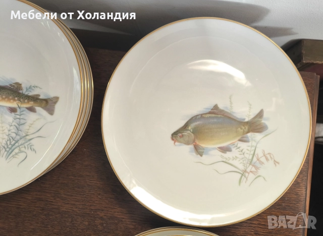 Баварски рибен сервиз, снимка 6 - Сервизи - 52825593