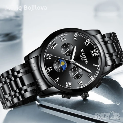 Изискан мъжки бизнес часовник с метален корпус., снимка 3 - Мъжки - 51377915