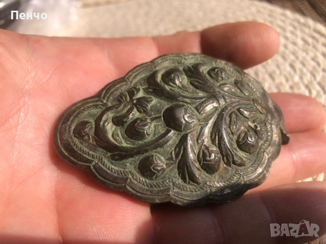 стара сребърна пафта - единичка, снимка 5 - Антикварни и старинни предмети - 49729809