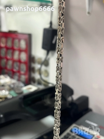 Сребърна гривна 925, снимка 4 - Гривни - 52909555