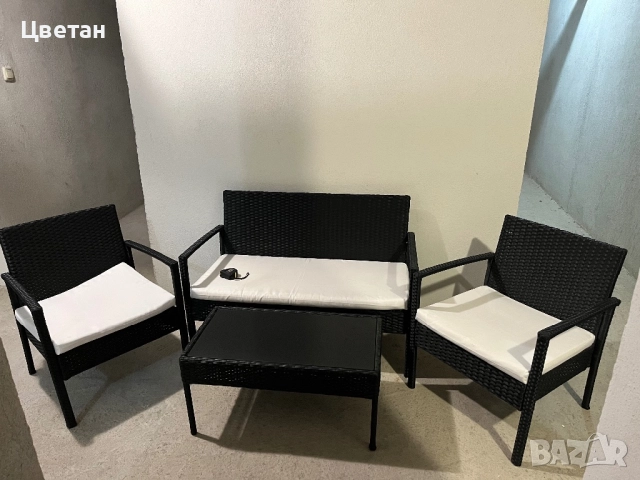 Градински сет от ратан, снимка 2 - Градински мебели, декорация  - 51802921